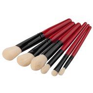 Mikey Store Makeup Brushes Set Fondation Eyeshadow Cosmetic Tool with Leather (8pc Gold) N7