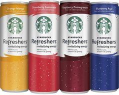 Starbucks Refreshers, 4 Flavor Variety Pack, 12 Ounce Slim Cans, 12 Pack