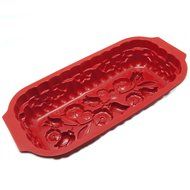 Freshware Rose Pattern Pound Cake Silicone Mold and Pan N4