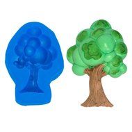 First Impression Molds B252 Cartoon Tree 3 Silicone Cake Decorating Mold, Large, Blue N2