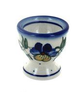 Polish Pottery Pansies Egg Cup