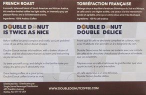 Double Donut French Roast Coffee, in Recyclable Single Serve Cups for Keurig K-Cup Brewers, 24 Count N4