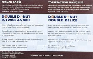 Double Donut French Roast Coffee, in Recyclable Single Serve Cups for Keurig K-Cup Brewers, 24 Count N5