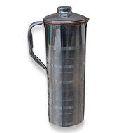 DakshCraft &reg; Copper Jug with Lid Outside Stainless Steel for Healing and Longevity