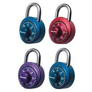 Master Lock Padlock Colors 1-7/8quot; Red Blue Purple Carded