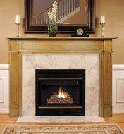 Pearl Mantels 110-50 Williamsburg Unfinished Fireplace Mantel, Interior Opening 50-Inch Wide by 42-Inch High N7