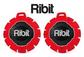 Ribit&trade; Red Waterproof Bluetooth Speakers - IPX7 Outdoor Wireless Speakers - Best Bluetooth Speakers for Pool and... N3
