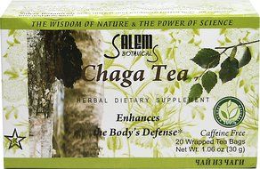 Salem Botanicals Chaga Herbal Tea-20 Tea Bags