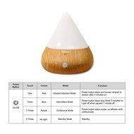 Aromatherapy Essential Oil Diffuser + Guluman 150ml Portable USB Air Humidifier Smart Infrared Induction, Ultrasonic... N4