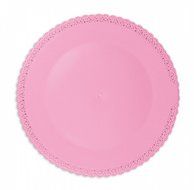 ScrapCooking 5221 Round Cake Plate, Pink