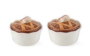 Set of 2 Ceramic Covered Bakers - Apple Pie