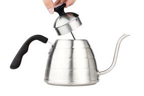 Chef&#039;s Medal 304 Stainless Steel Pour Over Coffee and Tea Kettle with Insulated Thermometer and Slim Gooseneck... N6