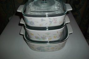 Corning Ware Pastel Bouquet 6 Piece Set