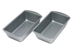 OvenStuff Non-Stick 9.3 Inch x 5.2 Inch x 2.7 Inch Large Loaf Pan Two Piece Set