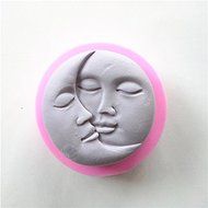 Wocuz W0523 Moon Face Jelly Pudding Candy Making Silicone Mold Cake Decoration Mould Fondant Chocolate Small Pastry...