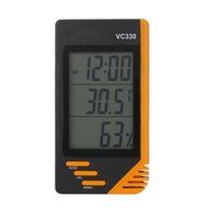 Black Vc330 LCD Digital Indoor and Outdoor Thermometer and Humidity Meter N5