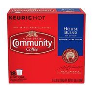 Community Coffee K-Cup Pods, House Blend, 18 Count