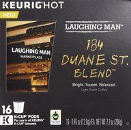 Laughing Man 184 Duane St. Blend Coffee Keurig K-Cups, 16 Count