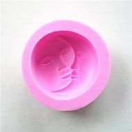 Wocuz W0523 Moon Face Jelly Pudding Candy Making Silicone Mold Cake Decoration Mould Fondant Chocolate Small Pastry... N2