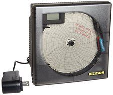 Dickson TH622 Temperature and Humidity Chart Recorder with Display, 6&quot;/152mm Chart, 7-Day or 24-Hour Rotation,...