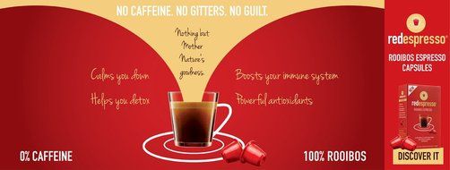 Rooibos Nespresso Capsules. South African Rooibos Tea (1 Box of 10 Capsules) N4