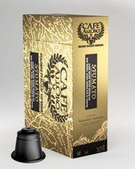 Caf&eacute; AllOro Ultra Premium Italian Espresso &amp; Lungo Coffee Nespresso Compatible Variety Pack Capsules, Golden Italian... N9