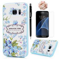 Badalink Galaxy S7 Case Shockproof Drop Protection Soft TPU Rubber Bumper Protective Back Cover Slim-Fit Flexible... N21