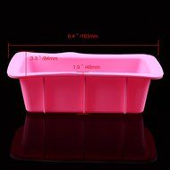 WHOSEE 2-Pack Silicone Bread Loaf Cake Mold Non Stick Bakeware Baking Pan Random Color