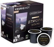 Laughing Man Ethiopia Sidama Coffee Keurig K-Cups, 16 Count N2