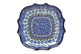 Polish Pottery Tray - Serpentine Edge - Antique Rose