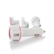 ATD Purifying Air Anion Oxygen Bar Portable Car Charging Bluetooth Earphone Humidifier(Pink)