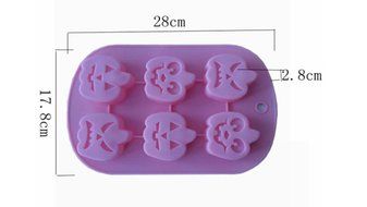 JLHua 6 Emoji Pumpkin Emothion Silicone Muffin Cups Handmade Soap Molds Biscuit Chocolate Ice Cake Baking Mold... N4