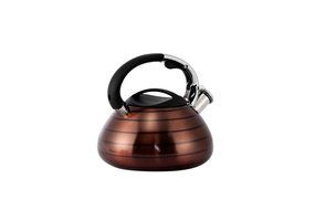 Tea Kettle - Stainless Steel Stove Top Whistling Tea Kettle, 3-Liter by Juvale N3