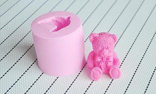 2014 Rushed Teddy Bear Silicone Mold,fondant Cake Decorating Tools,silicone Soap Mold,silicone Cake Mold (1piece) N2