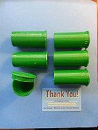 50 Pack of Green 13 Dram Pop Top Bottle Rx Vial Medical Pill Box Herb Container