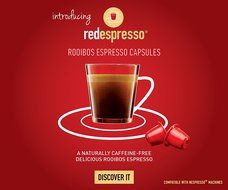 Rooibos Nespresso Capsules. South African Rooibos Tea (1 Box of 10 Capsules) N6