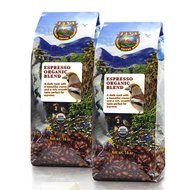 Java Planet - Espresso USDA Organic Coffee Beans, Dark Roast Arabica Gourmet Specialty Grade A, packaged in two...