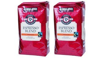 (Pack of 2) Kirkland Signature Dark Roast ESPRESSO BLEND Coffee Roasted By Starbucks 32 Oz. Bag