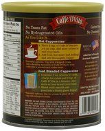 Caffe D'Vita Sugar Free Mocha Instant Cappuccino, 8.5-Ounce Canisters (Pack of 6) N5