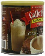 Caffe D'Vita Sugar Free Mocha Instant Cappuccino, 8.5-Ounce Canisters (Pack of 6) N7