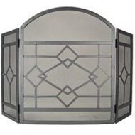 HOMEBASIX CPO61153NN Fireplace Screen, Natural Finish