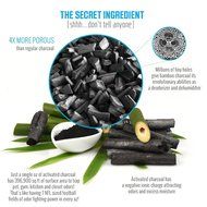 5 Pack - Bamboo Activated Charcoal Air Freshener and Purifier Bag - 100% Natural &amp; Chemical Free Moisture Absorber... N7