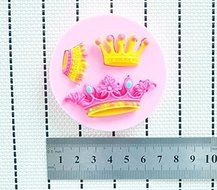 MathildaBaking Collection - Princess Crown Tiara Crown Molding Theme Silicone Fondant Lace Molds Serie - Fondant...