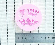 MathildaBaking Collection - Princess Crown Tiara Crown Molding Theme Silicone Fondant Lace Molds Serie - Fondant... N2