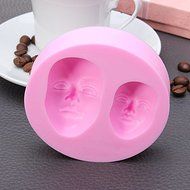 &quot;Human Face Silicone Fondant Mold Chocolate Polymer Clay Mould&quot; shopping N2