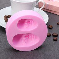 &quot;Human Face Silicone Fondant Mold Chocolate Polymer Clay Mould&quot; shopping N4