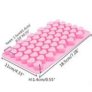 55 Holes Mini Heart Silicone Cake Muffin Chocolate Mold N2