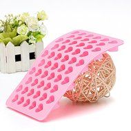 55 Holes Mini Heart Silicone Cake Muffin Chocolate Mold N3