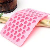 55 Holes Mini Heart Silicone Cake Muffin Chocolate Mold N4