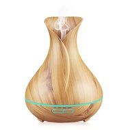 Aromatherapy Essential Oil Diffuser,400ml Ultrasonic Diffuser Humidifier Wood Grain